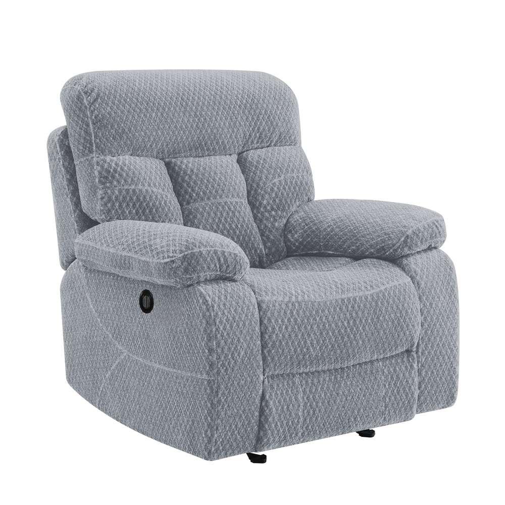 New Classic Furniture - Bravo Glider Recliner With Power Footrest-Stone - U1165-13P1-STN veiw 2
