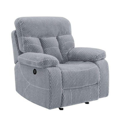 New Classic Furniture - Bravo Glider Recliner With Power Footrest-Stone - U1165-13P1-STN veiw 2