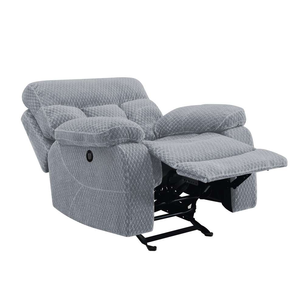 New Classic Furniture - Bravo Glider Recliner With Power Footrest-Stone - U1165-13P1-STN veiw 3