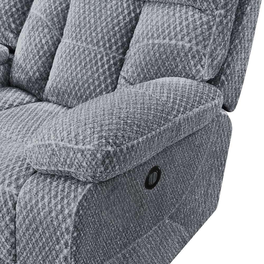 New Classic Furniture - Bravo Glider Recliner With Power Footrest-Stone - U1165-13P1-STN veiw 4