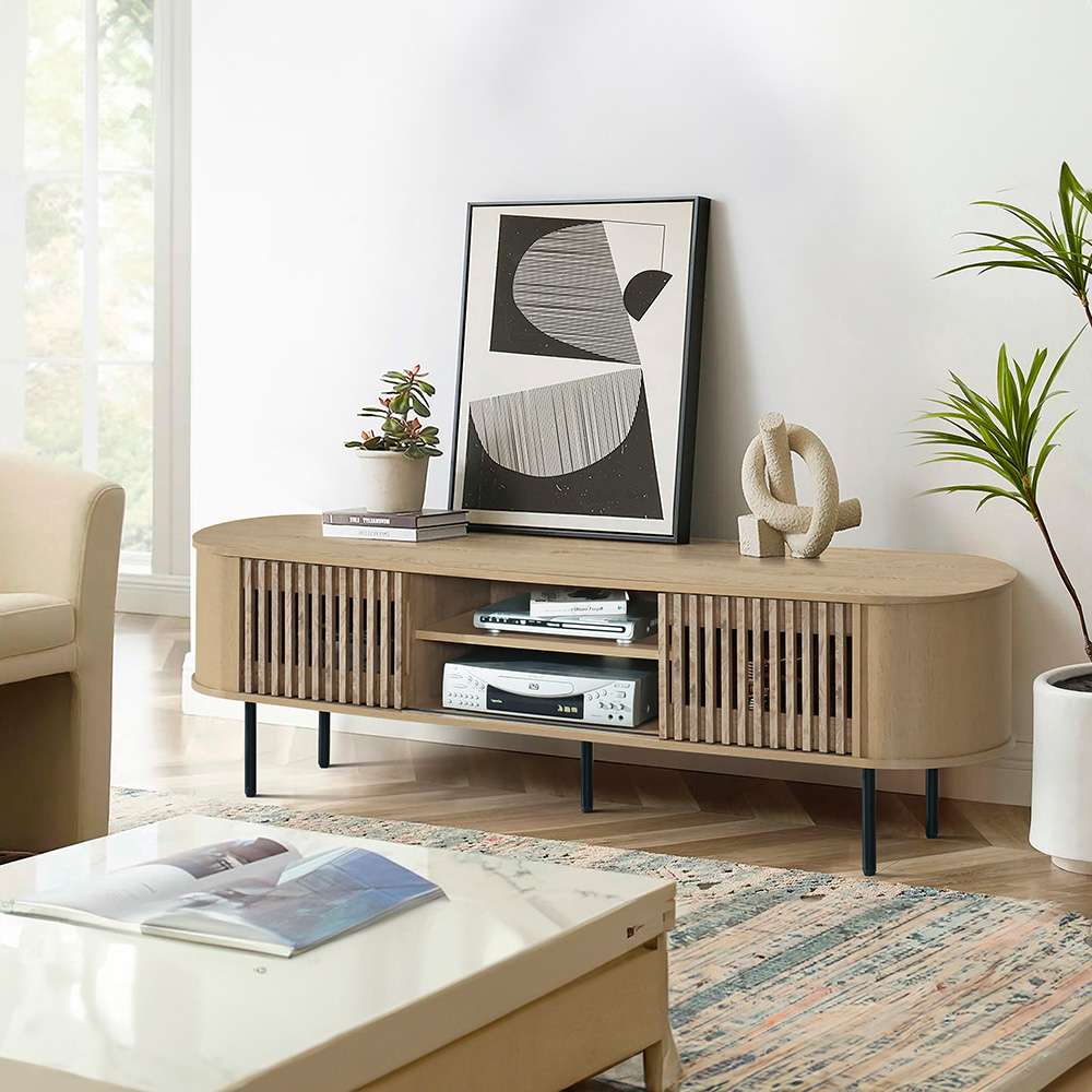 New Classic Furniture - Brax 70in Tv Console-Natural - T3512N-40 veiw 1