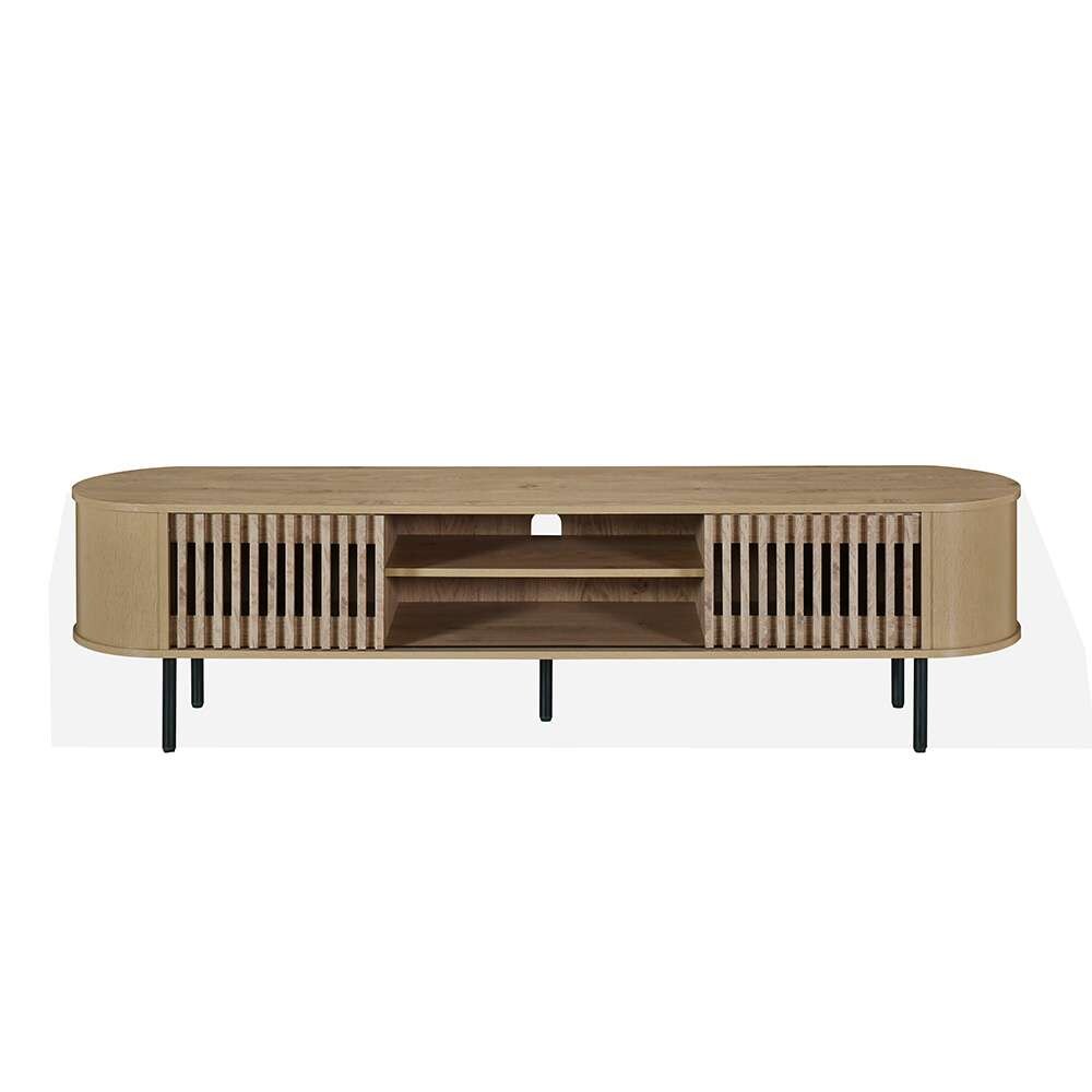 New Classic Furniture - Brax 70in Tv Console-Natural - T3512N-40 veiw 4