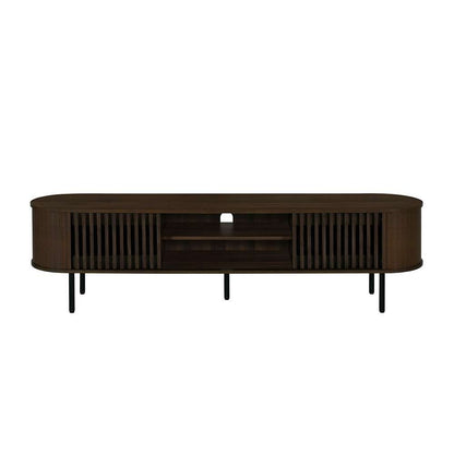 New Classic Furniture - Brax 70in Tv Console-Walnut - T3512W-40 veiw 4