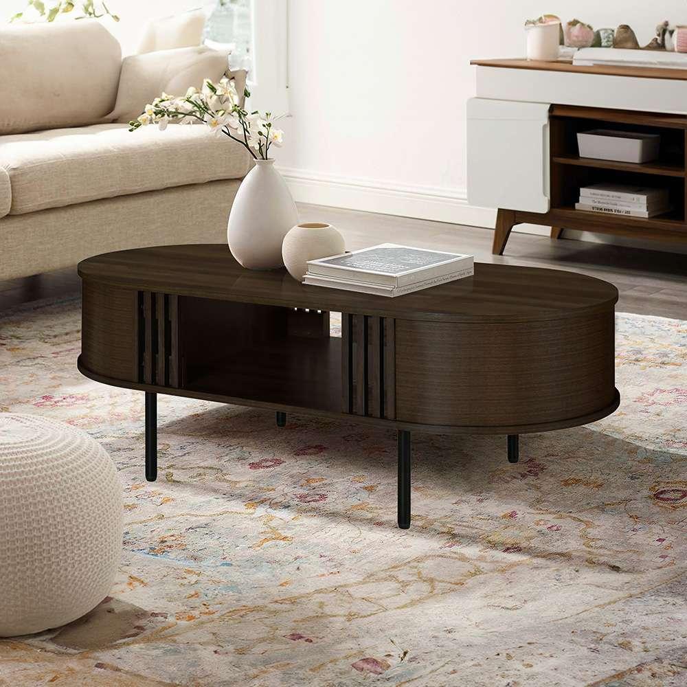 New Classic Furniture - Brax Cocktail Table-Walnut - T3512W-10 veiw 1