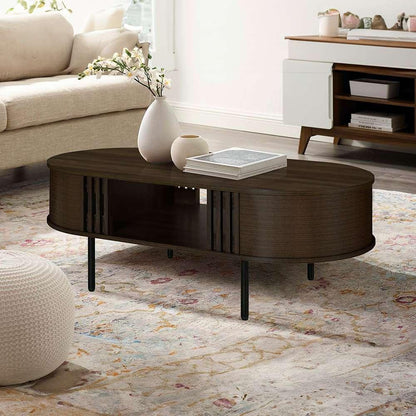 New Classic Furniture - Brax Cocktail Table-Walnut - T3512W-10 veiw 1