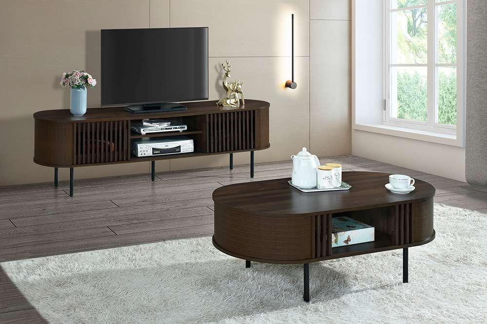 New Classic Furniture - Brax Cocktail Table-Walnut - T3512W-10 veiw 2