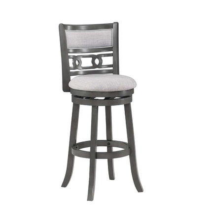 New Classic Furniture - Gia 29in Swivel Barstool-Gray W/Gray Fabric Seat - S1701-BS-GRY veiw 2
