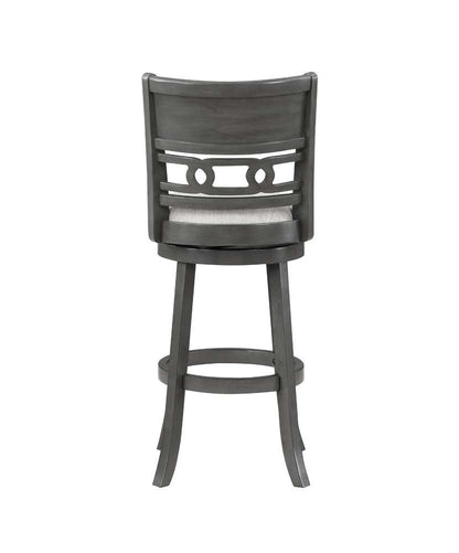 New Classic Furniture - Gia 29in Swivel Barstool-Gray W/Gray Fabric Seat - S1701-BS-GRY veiw 6