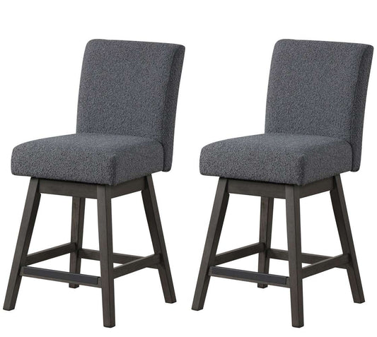 New Classic Furniture - High Line Swivel Counter Chair (Set of 2) -Gray - D4125-28-GRY veiw 1