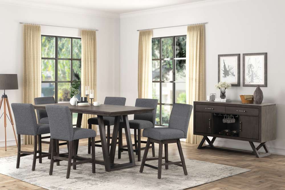 New Classic Furniture - High Line Swivel Counter Chair (Set of 2) -Gray - D4125-28-GRY veiw 2