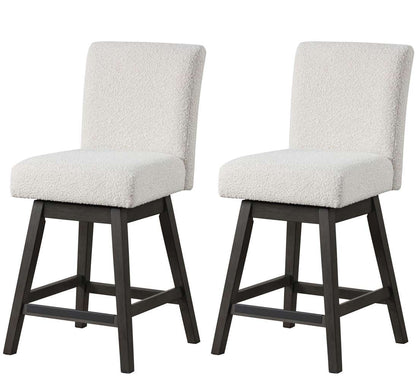 New Classic Furniture - High Line Swivel Counter Chair (Set of 2) -White - D4125-28-WHT veiw 1