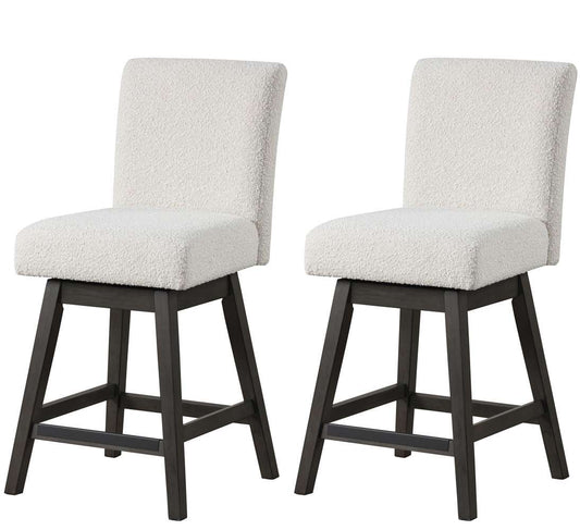 New Classic Furniture - High Line Swivel Counter Chair (Set of 2) -White - D4125-28-WHT veiw 1