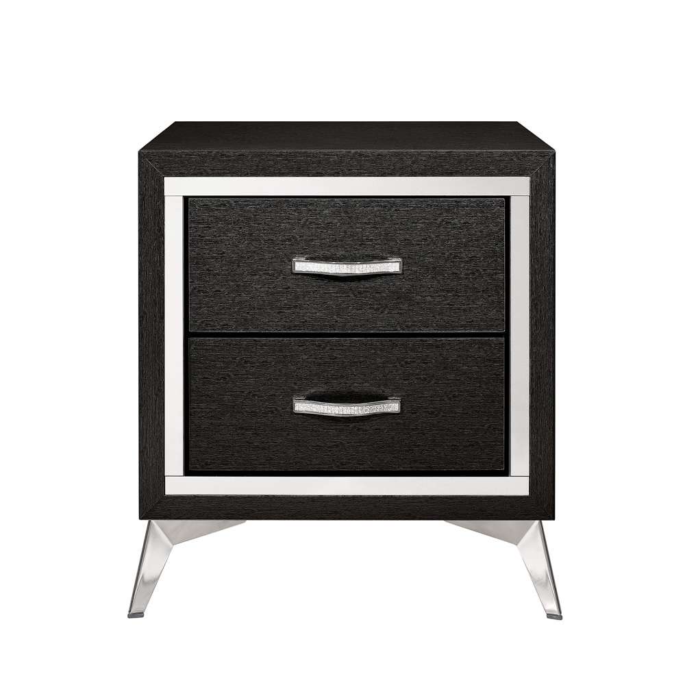 New Classic Furniture - Huxley Nightstand-Black - B3365-040 veiw 3