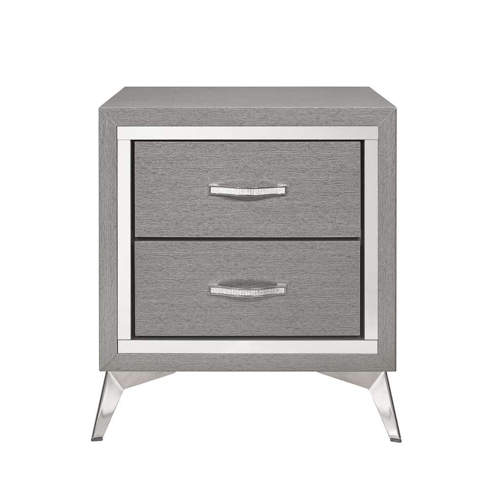 New Classic Furniture - Huxley Nightstand-Gray - B3365G-040 veiw 3