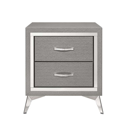 New Classic Furniture - Huxley Nightstand-Gray - B3365G-040 veiw 3