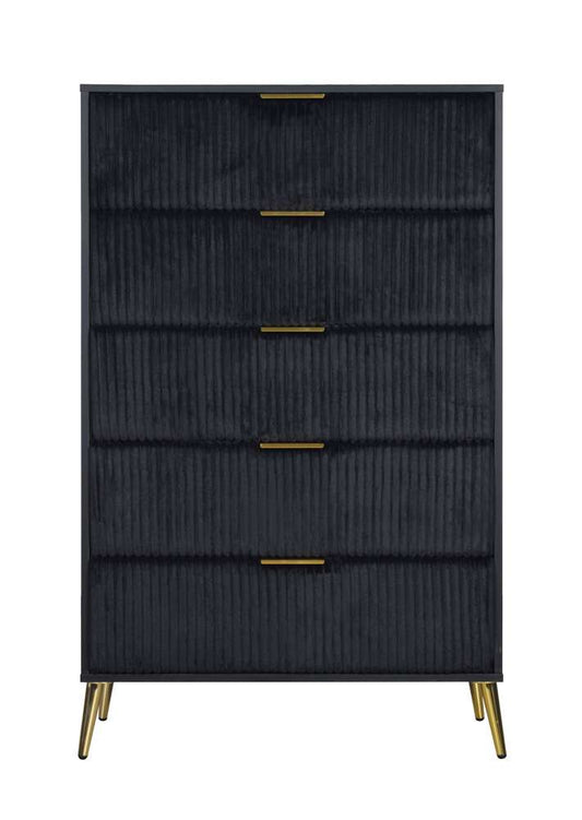 New Classic Furniture - Kailani Chest- Black - B4378K-070 veiw 1