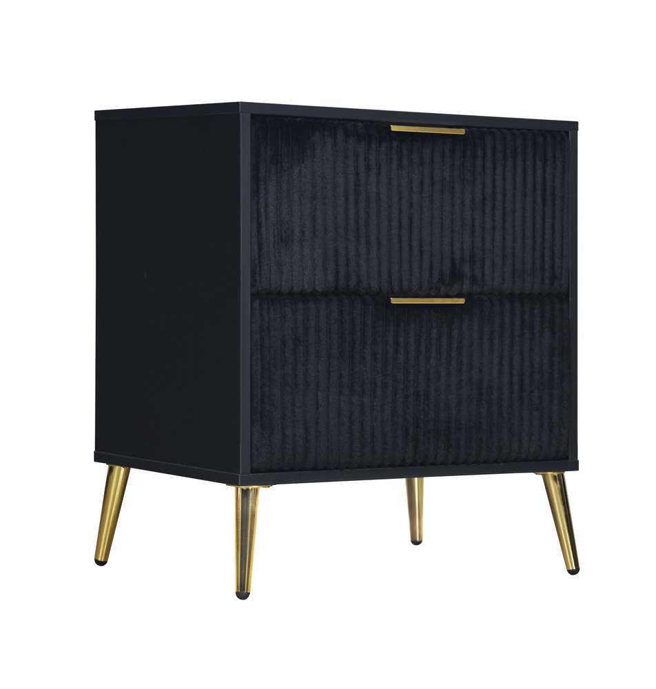 New Classic Furniture - Kailani Nightstand- Black - B4378K-040 veiw 1