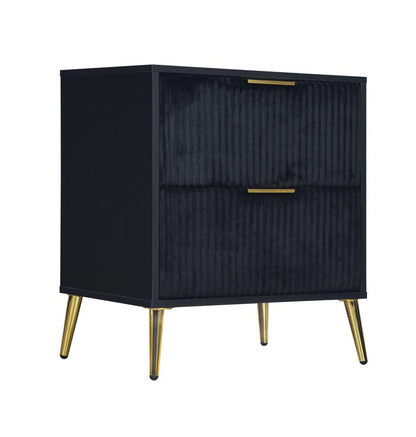 New Classic Furniture - Kailani Nightstand- Black - B4378K-040 veiw 2