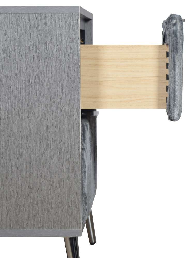 New Classic Furniture - Kailani Nightstand- Gray - B4378G-040 veiw 5