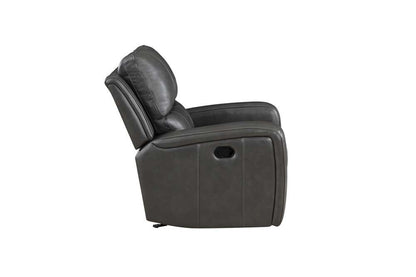 New Classic Furniture - Linton Leather Glider Recliner-Gray - L1721-13-DGR veiw 6