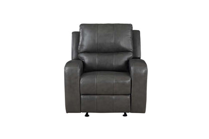 New Classic Furniture - Linton Leather Glider Recliner W/ Pwr Fr-Gray - L1721-13P1-DGR veiw 3