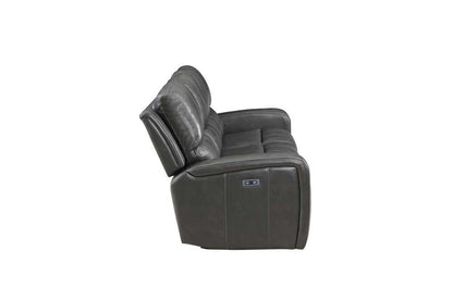 New Classic Furniture - Linton Leather Sofa  W/ Pwr Fr-Gray - L1721-30P1-DGR veiw 6