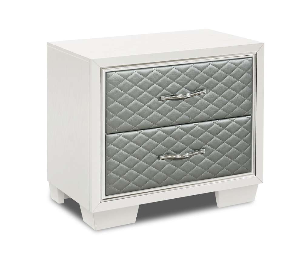 New Classic Furniture - Luxor Nightstand-White - B2025W-040 veiw 1