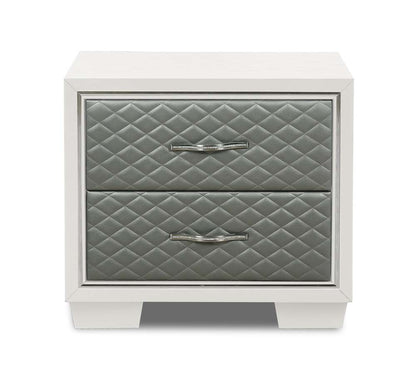 New Classic Furniture - Luxor Nightstand-White - B2025W-040 veiw 3