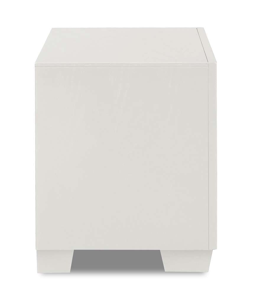 New Classic Furniture - Luxor Nightstand-White - B2025W-040 veiw 4
