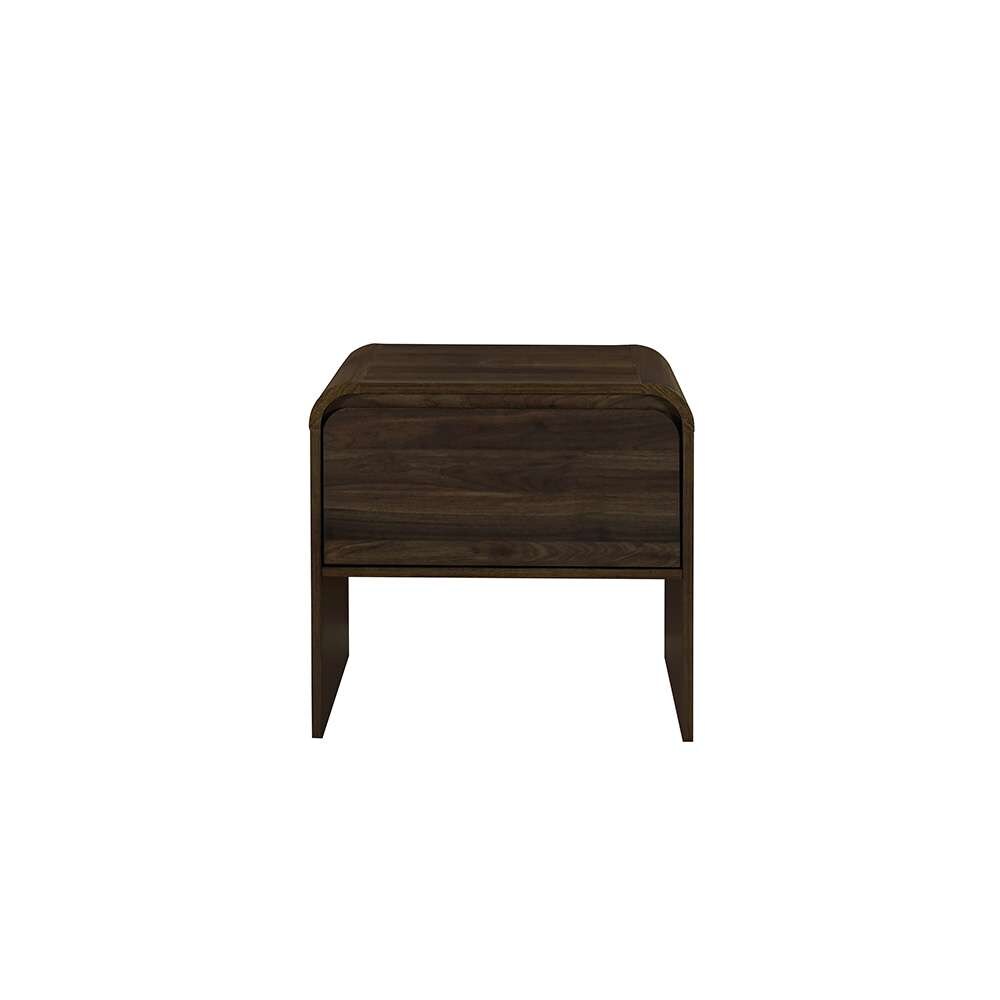 New Classic Furniture - Mara One Drawer End Table / Bedside Table-Walnut - T3518W-20 veiw 4