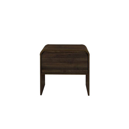 New Classic Furniture - Mara One Drawer End Table / Bedside Table-Walnut - T3518W-20 veiw 4