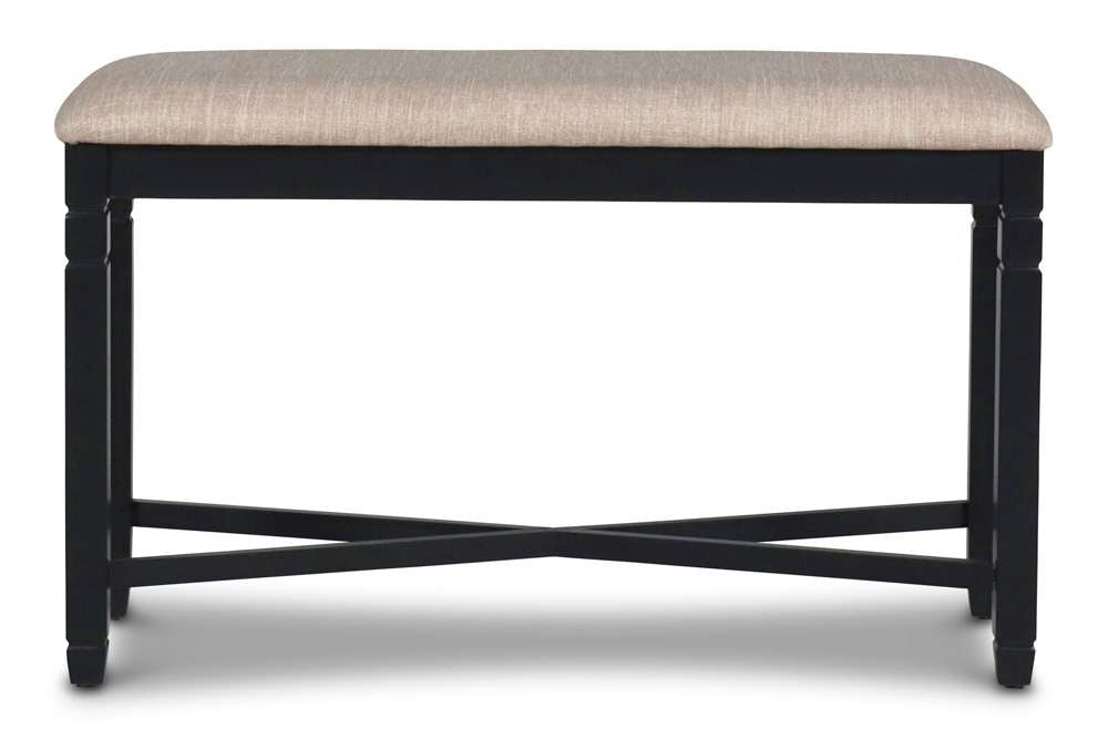 New Classic Furniture - Prairie Point Counter Backless Bench-Black - D058B-26 veiw 1