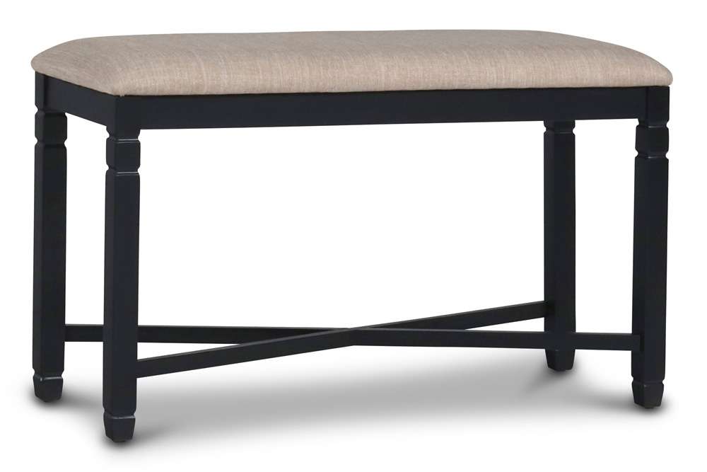 New Classic Furniture - Prairie Point Counter Backless Bench-Black - D058B-26 veiw 2