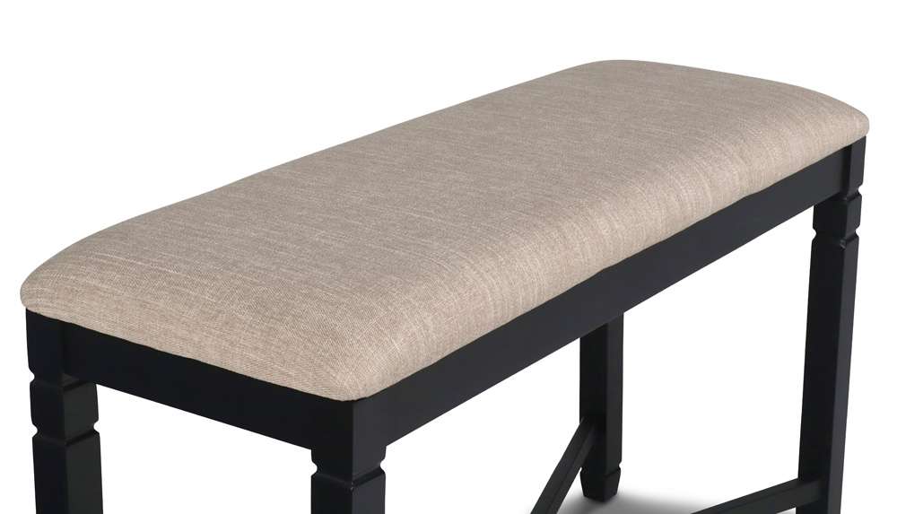 New Classic Furniture - Prairie Point Counter Backless Bench-Black - D058B-26 veiw 4