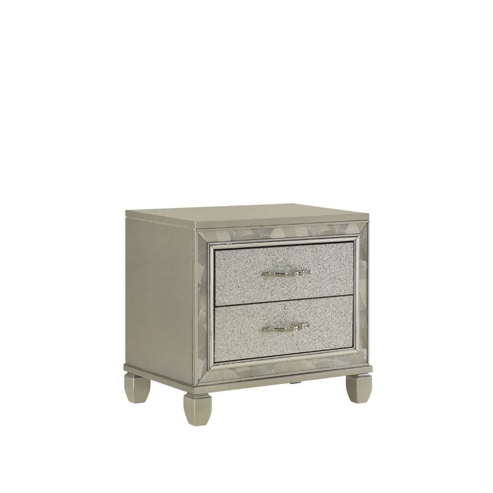 New Classic Furniture - Radiance Nightstand-Silver - B976S-040 veiw 2