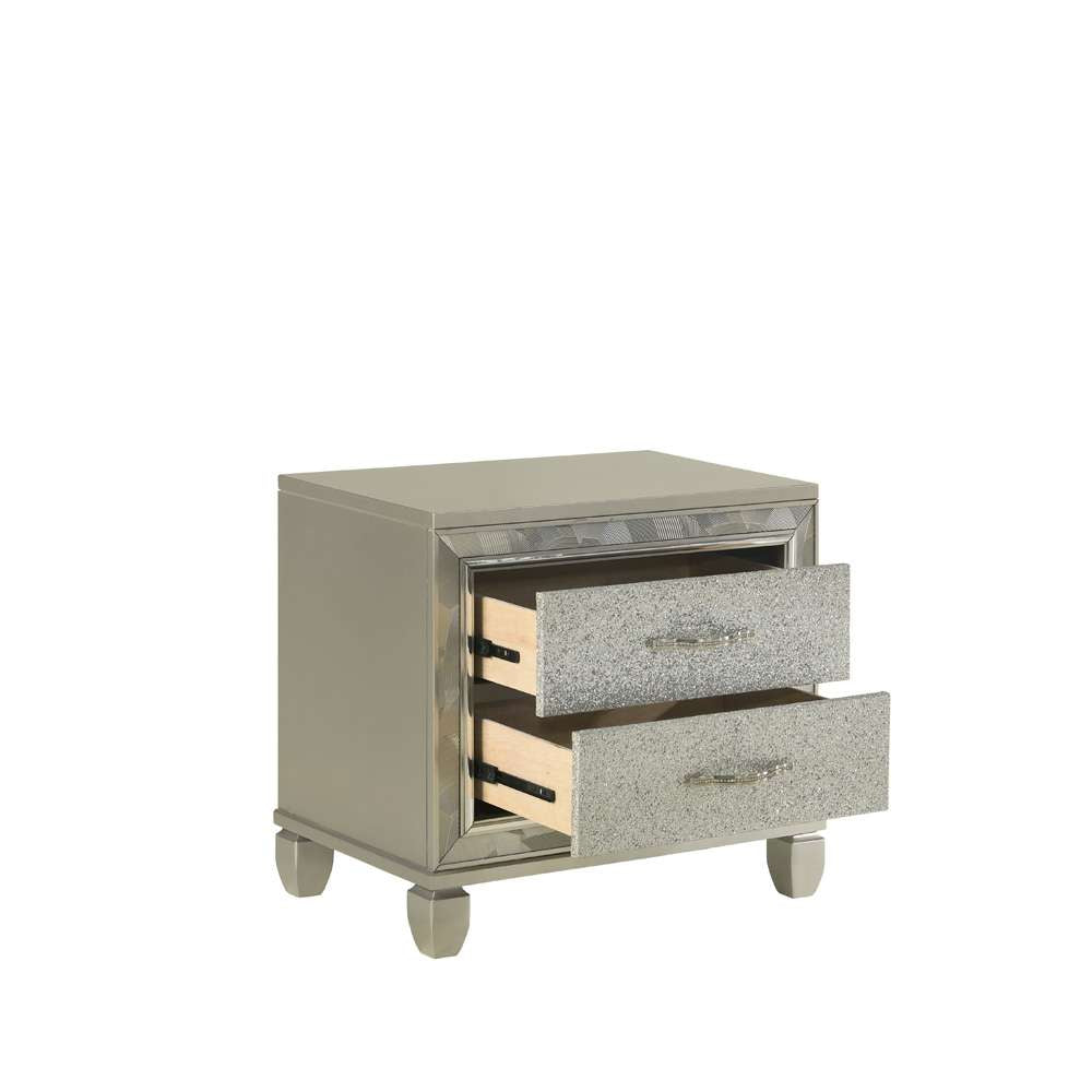 New Classic Furniture - Radiance Nightstand-Silver - B976S-040 veiw 5