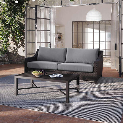New Classic Furniture - Skye Outdoor Patio Furniture 2 Pc Set -Sofa And Slat Top Coffee Table Set-Gray - G807G-30S veiw 1