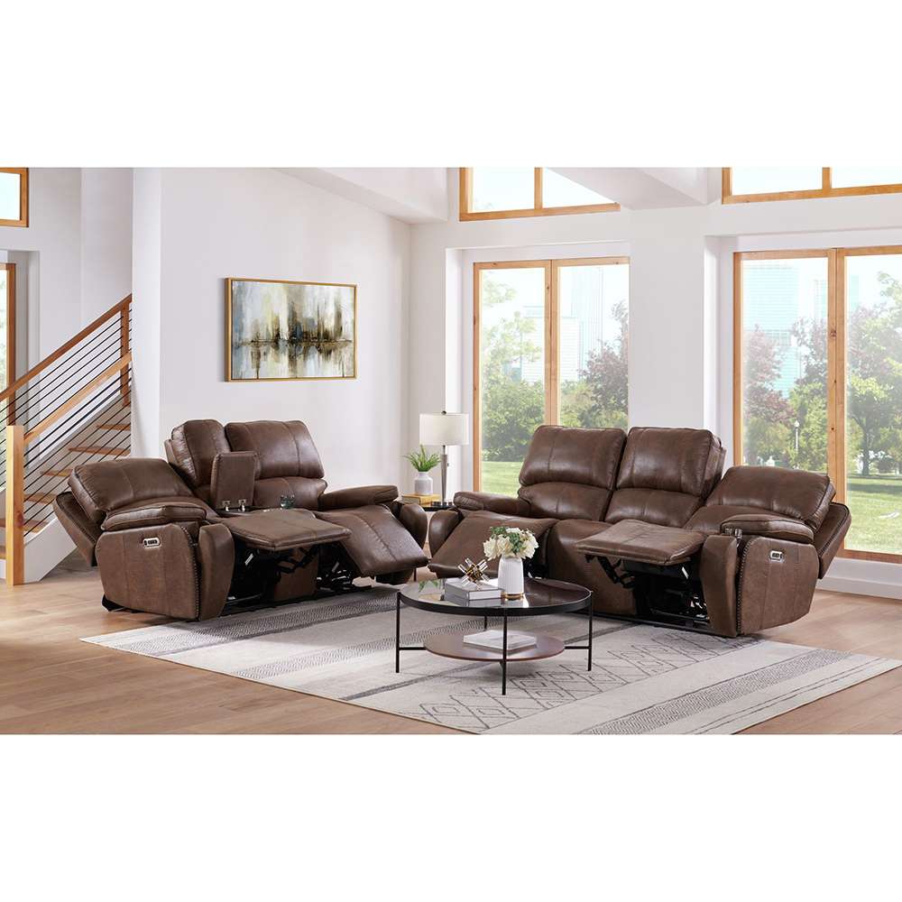 Picket House Furnishings - Grover 2PC Living Room Set in Heritage Brown-Sofa & Loveseat - U-5230-8640-SL-2PC veiw 2