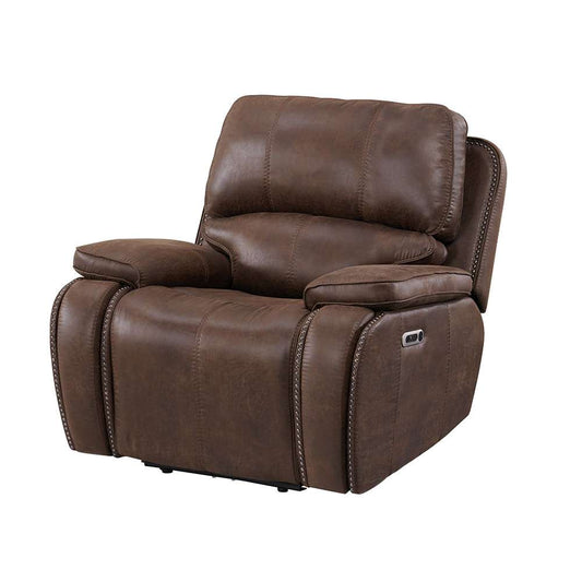 Picket House Furnishings - Grover Power Motion Recliner with Power Head Recliner in Heritage Brown - U-5230-8640-105PP veiw 1