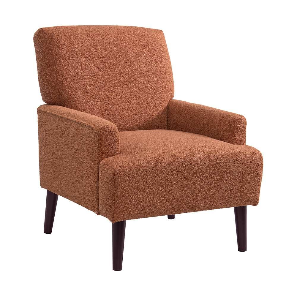 Picket House Furnishings - May Chair in 8077 Boucle Orange & Espresso - U-4410-8331-100 veiw 1