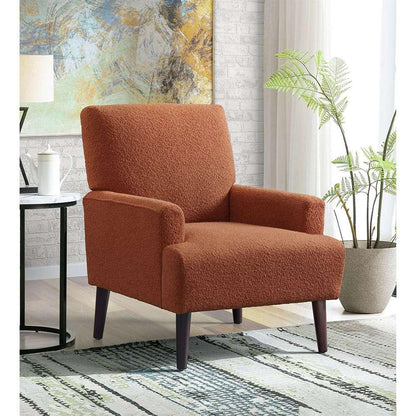 Picket House Furnishings - May Chair in 8077 Boucle Orange & Espresso - U-4410-8331-100 veiw 2