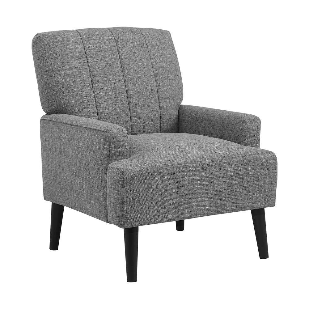 Picket House Furnishings - May Chair with Channel Back in Palmer Steel - U-4410-4551-100C veiw 1