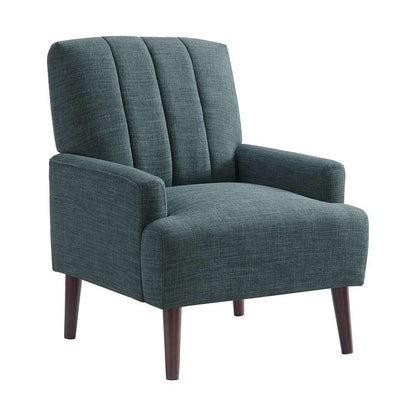 Picket House Furnishings - May Chair with Channel Back in Palmer Teal - U-4410-4550-100C veiw 1