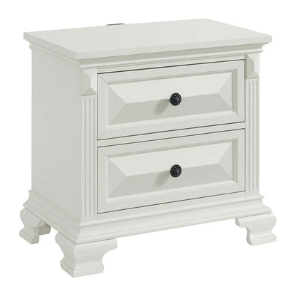 Picket House Furnishings - Sumner 2-Drawer Nightstand with USB in Antique White - B-10980-7-NS veiw 1