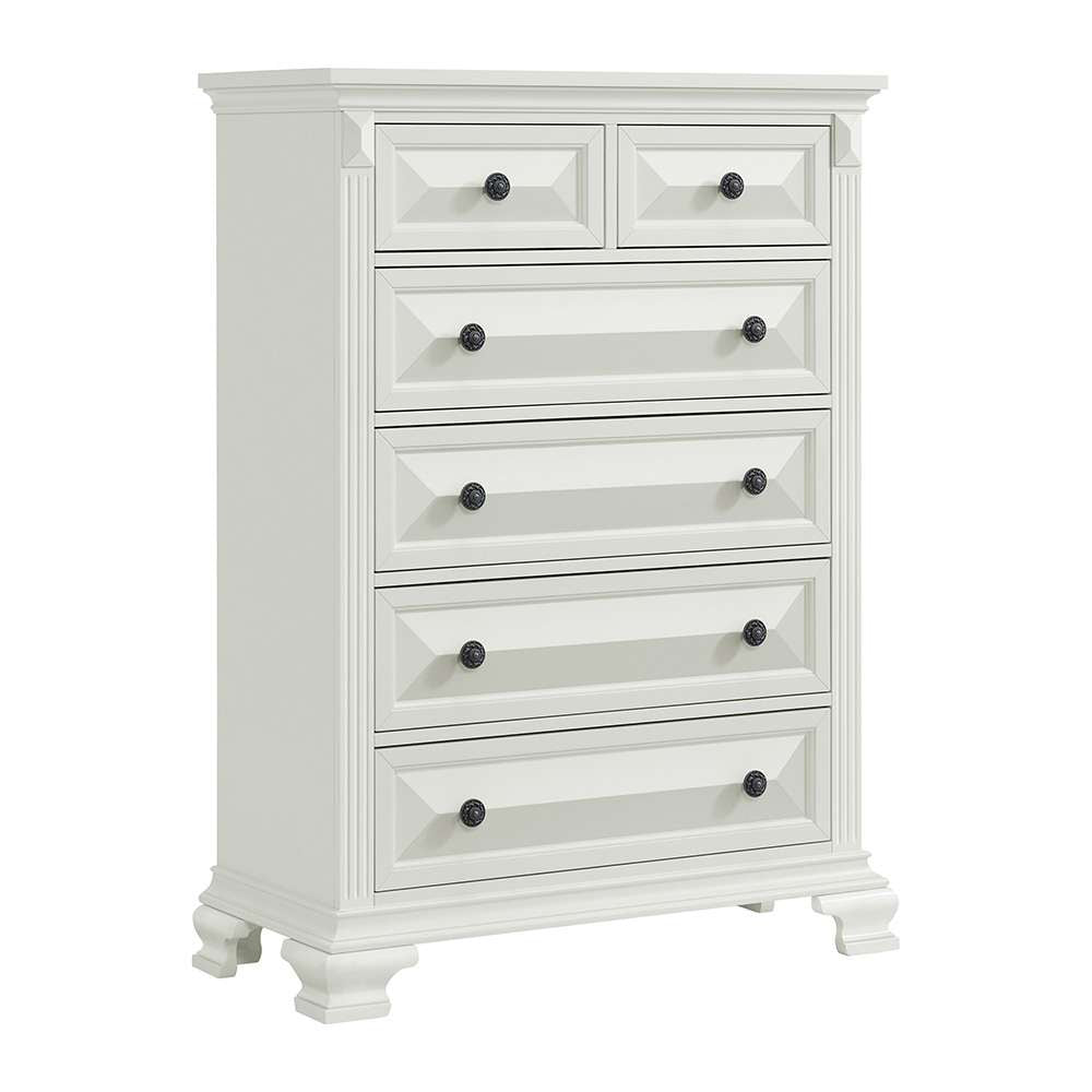 Picket House Furnishings - Sumner 6-Drawer Chest in Antique White - B-10980-7-CH veiw 1