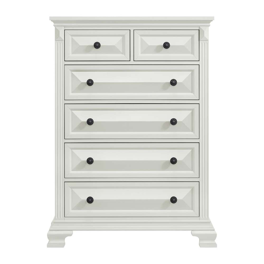 Picket House Furnishings - Sumner 6-Drawer Chest in Antique White - B-10980-7-CH veiw 2