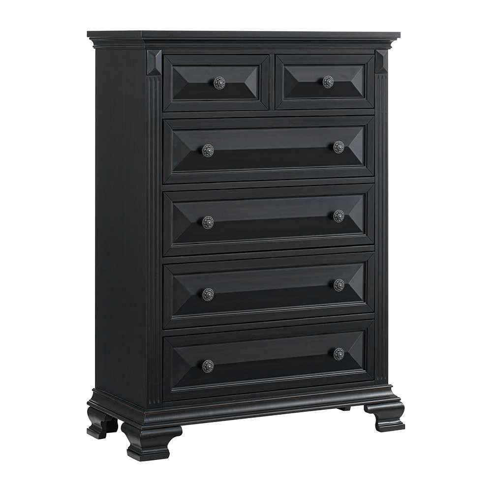 Picket House Furnishings - Sumner 6-Drawer Chest in Black - B-10980-8-CH veiw 1