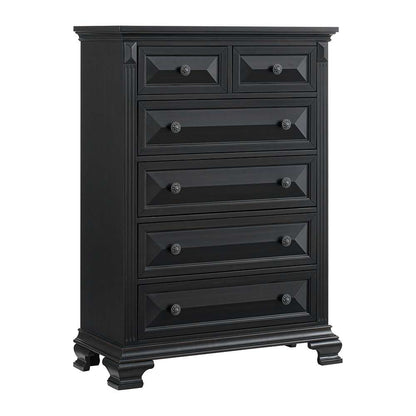Picket House Furnishings - Sumner 6-Drawer Chest in Black - B-10980-8-CH veiw 1