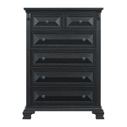 Picket House Furnishings - Sumner 6-Drawer Chest in Black - B-10980-8-CH veiw 2