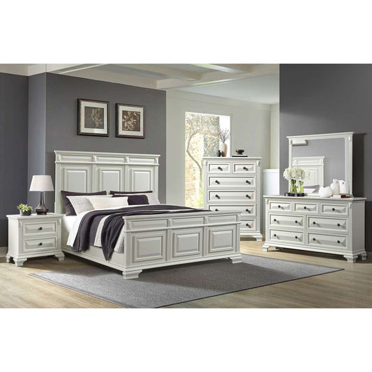 Picket House Furnishings - Sumner Dresser and Mirror Set in Antique White - B-10980-7-DRMR veiw 2